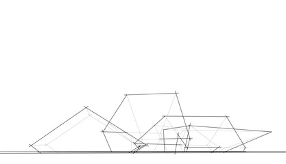 architectural sketch of a building