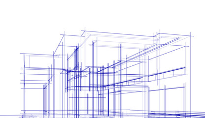 architectural sketch of a building