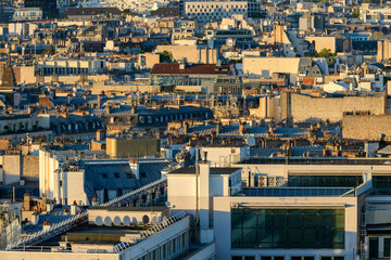 Obraz premium The rooftops of Paris , Europe, France, Ile de France, Paris, in summer, on a sunny day.