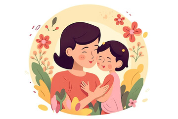 A Mother's Love: Honoring Moms Everywhere on Mother's Day created using generative ai