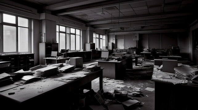Abandoned Business Office Generative AI