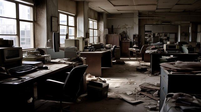 Abandoned Business Office Generative AI
