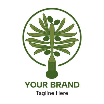 Green Olive Tree Logo