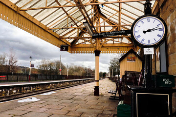 Platform 2 at Ramsbottom Train Station in Lancashire, England  © eric