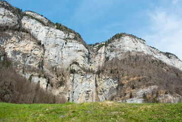 Seerenbach Wasserfälle in der Nähe von Amden am Walensee Schweiz