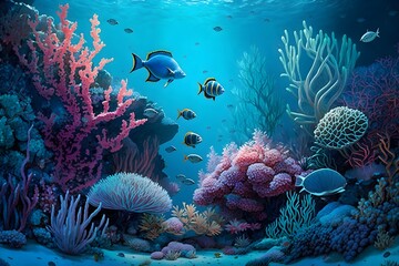 Obraz premium Underwater fish life