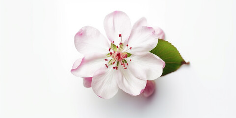 Escape to Romancelandia with the Beauty of Japanese Cherry Blossoms. AI Generated Art. Whitespace, Wallpaper, Background. Beauty Concept. Timeless.