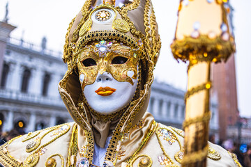 Fototapeta na wymiar Karneval in Venedig Italien