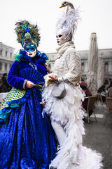 Fototapeta na wymiar Karneval in Venedig Italien
