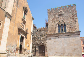 Corvaia palace and  santa caterina church