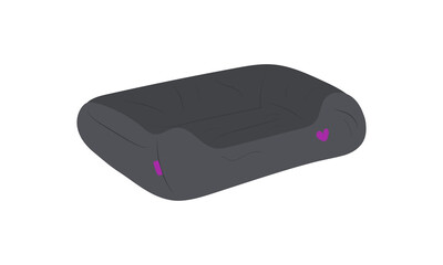 Pet bed vector isolated illustration