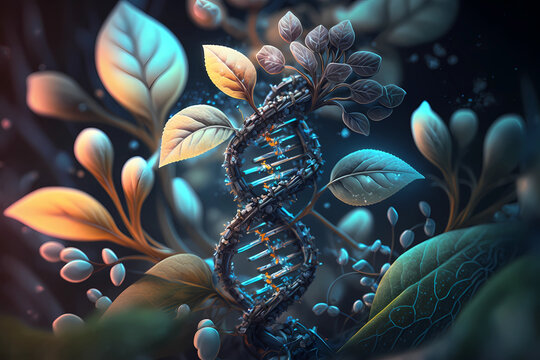 Abstract concept of genetic engineering