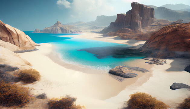 Shuab Bay on the island of Socotra