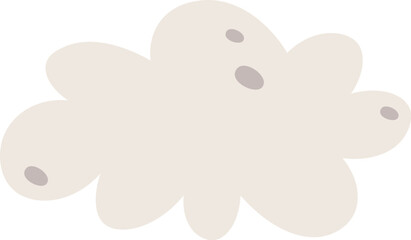 Abstract cloud shape design element