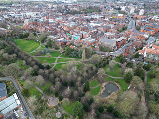 Aerial capture of Chester in Cheshire, UK. 