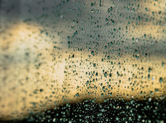 water drops on window
