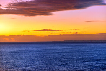 Sonnenuntergang in der Algarve, Portugal