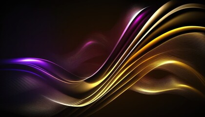 yellow and purple abstract background with glowing lines
