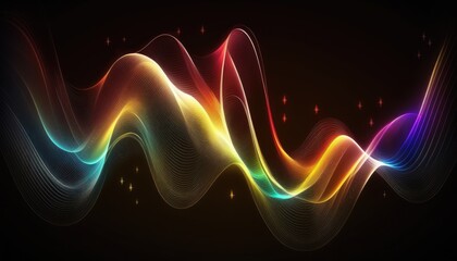 multi-color abstract background with glowing lines