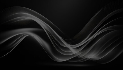 abstract black and grey waves background