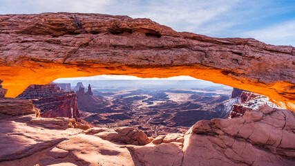 Mesa Arch in the morning - obrazy, fototapety, plakaty
