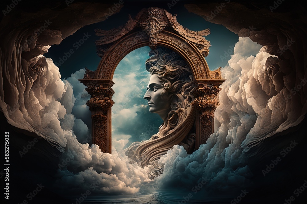 Poster beyond sublime passages to the realm of eternal bliss generative ai