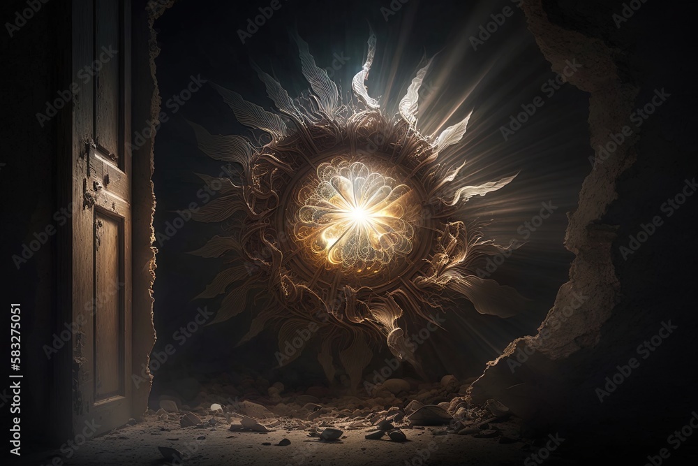 Aufkleber captured for eternity: fascinating features found within a bolt of light generative ai