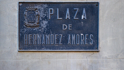 Dlaza de Hernandez Amores Sign