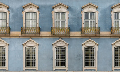 Queluz Palace exterior window details