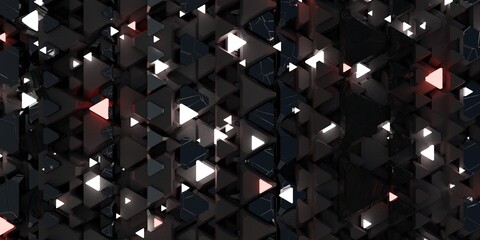 technology background dark tones modern geometric texture Abstract with glowing neon lines 3D illustration