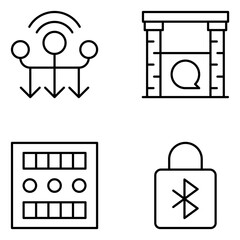 Communication Vector Line Icons