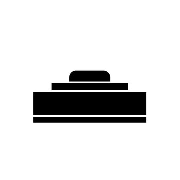 recommend clip art: Land mine vector icon. War weapon icon.