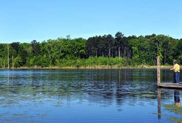 Dock on Lake in South Arkansas