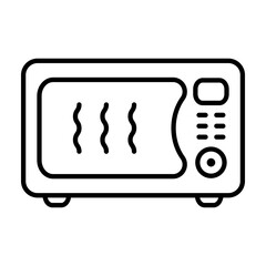 Microwave oven icon. Kitchen appliance icon. Simple microwave oven icon for templates, web design and infographics.