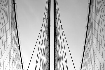 Obraz premium Black and white urban geometry