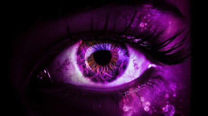 Picture a deep, purple light at your third eye, enhancing your intuition and spiritual insight. Generative AI