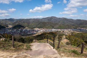 月山富田城からの景色