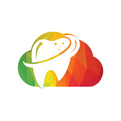 Dental logo Png design. Dental Clinic Logo Teeth abstract design png template.	