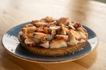 galician´s octopus boiled spanish plate