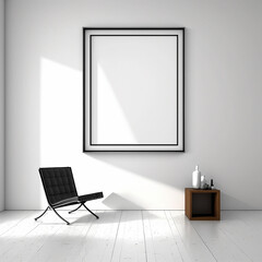 large art frame - picture frame on wall - gold white frame - gallery style