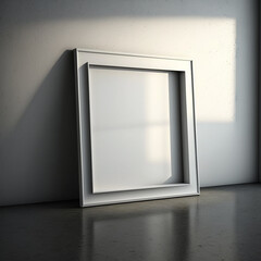 large art frame - picture frame on wall - white frame - gallery style