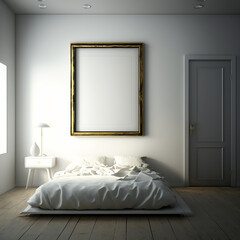 large art frame - picture frame on wall - gold frame - gallery style