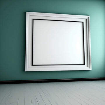 large art frame - picture frame on wall - black white frame - gallery style