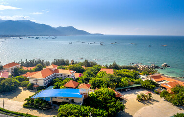Panorama of Hon Co- Ca Na Resort from above in Hon Co - Ca Na Resort in Ca Na Commune, Thuan Nam District, Ninh Thuan Province, Vietnam  