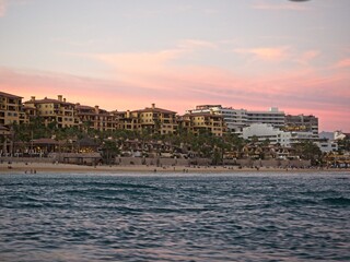 Resorts line the Tourist Corridor, a section of oceanfront hotels lining the coast between Cabo San Lucas and San Jose del Cabo