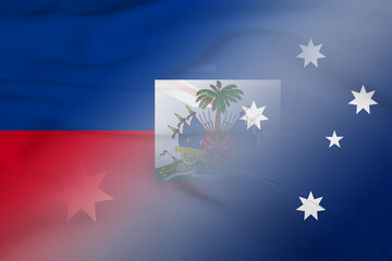 Haiti and Australia official flag transborder relations AUS HTI