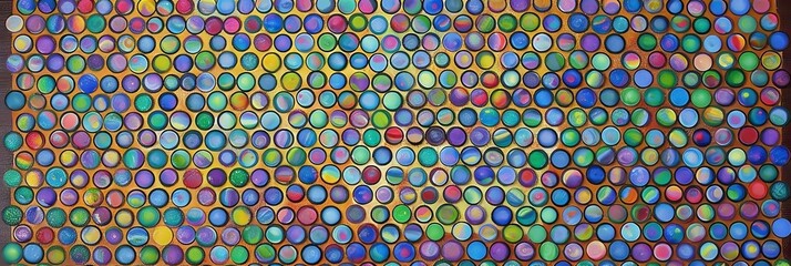Fototapeta premium An abstract geometric header or border pattern. Generative AI. 