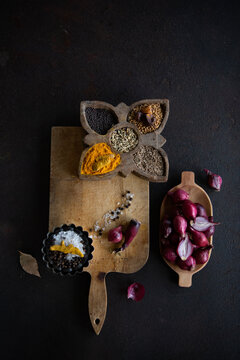 Red pear onion and spices 