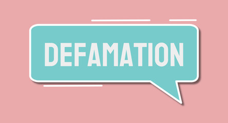 Defamation - false statement harming someone's reputation.