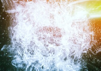 煙と火炎の抽象的な背景